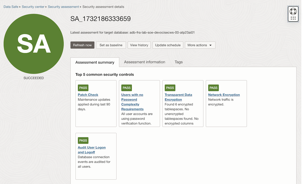 Security Assessment Details