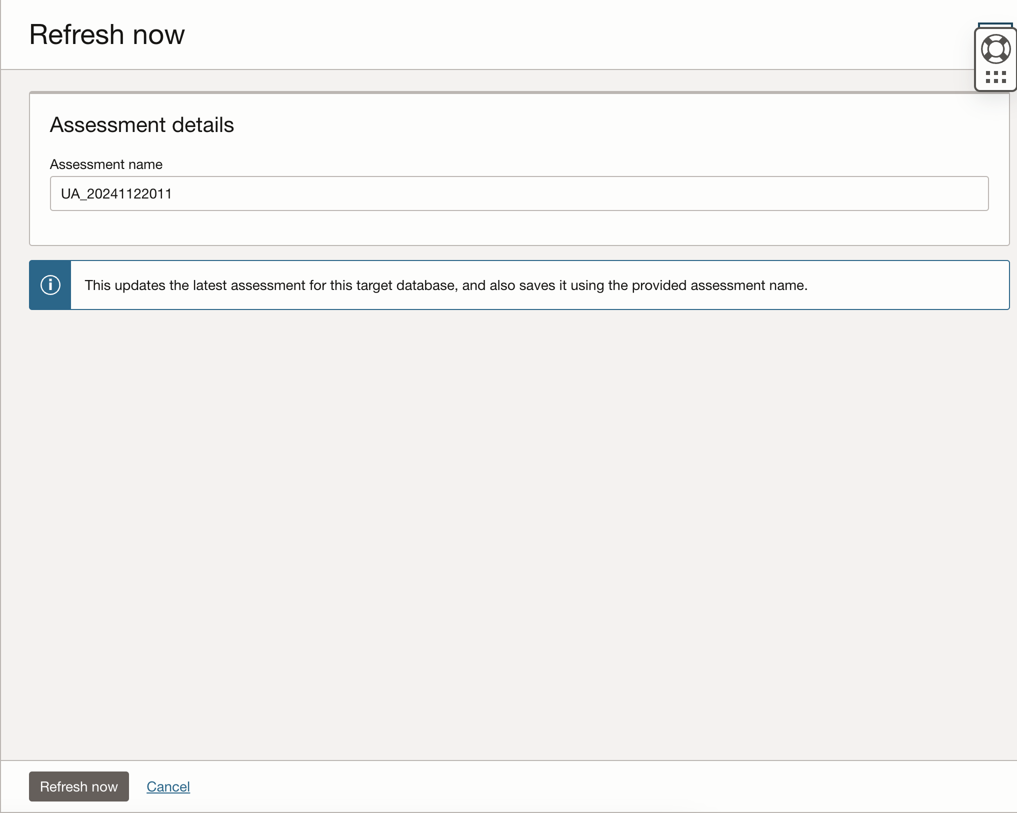 Refresh User Assessment
